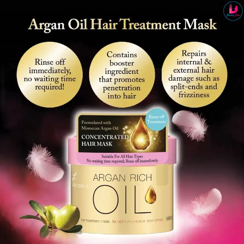 Mandom Lucido L Argan Rich Hair Treatment Mask [220g] 